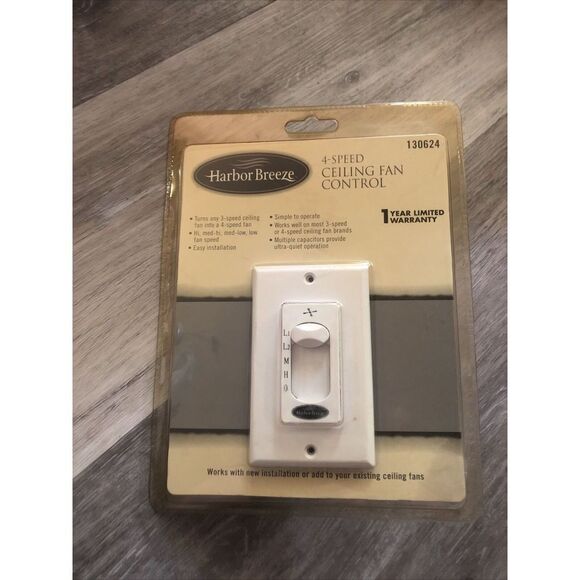 Harbor Breeze 4 Speed Ceiling Fan Control 130624 Brand New Model WM-6WWL - Picture 1 of 7